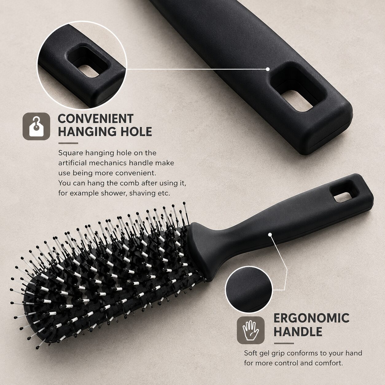 TIFURMAN Vented Hair Brush - Image 2