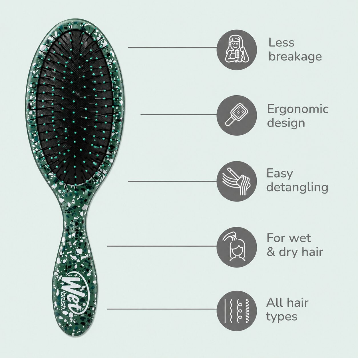 Wet Brush Detangling Hair Brush - Image 3